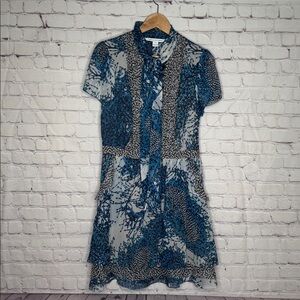 Diane Von Furstenberg "Marisa" printed Silk-Tie Dress